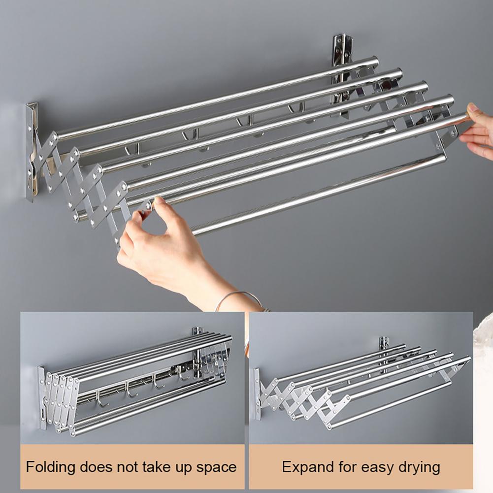 Clothes Drying Rack Wall-Mount - Laundry 评论和价格