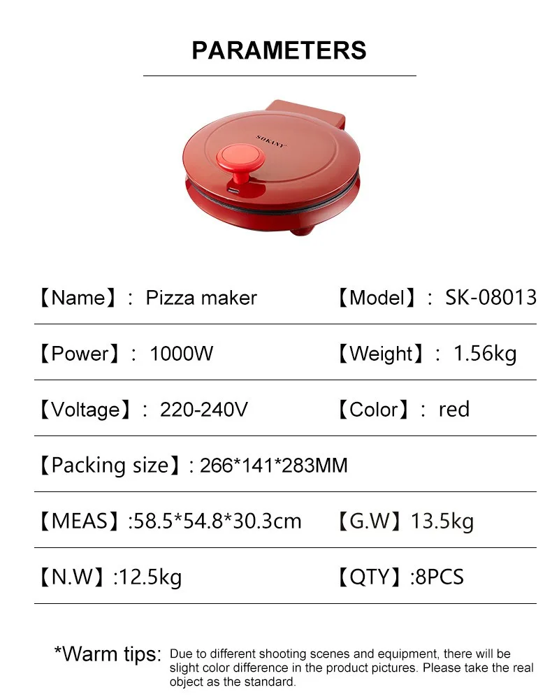 110V Electric Pizza Machine, D - Mini Waffle Maker Machine 评论和价格