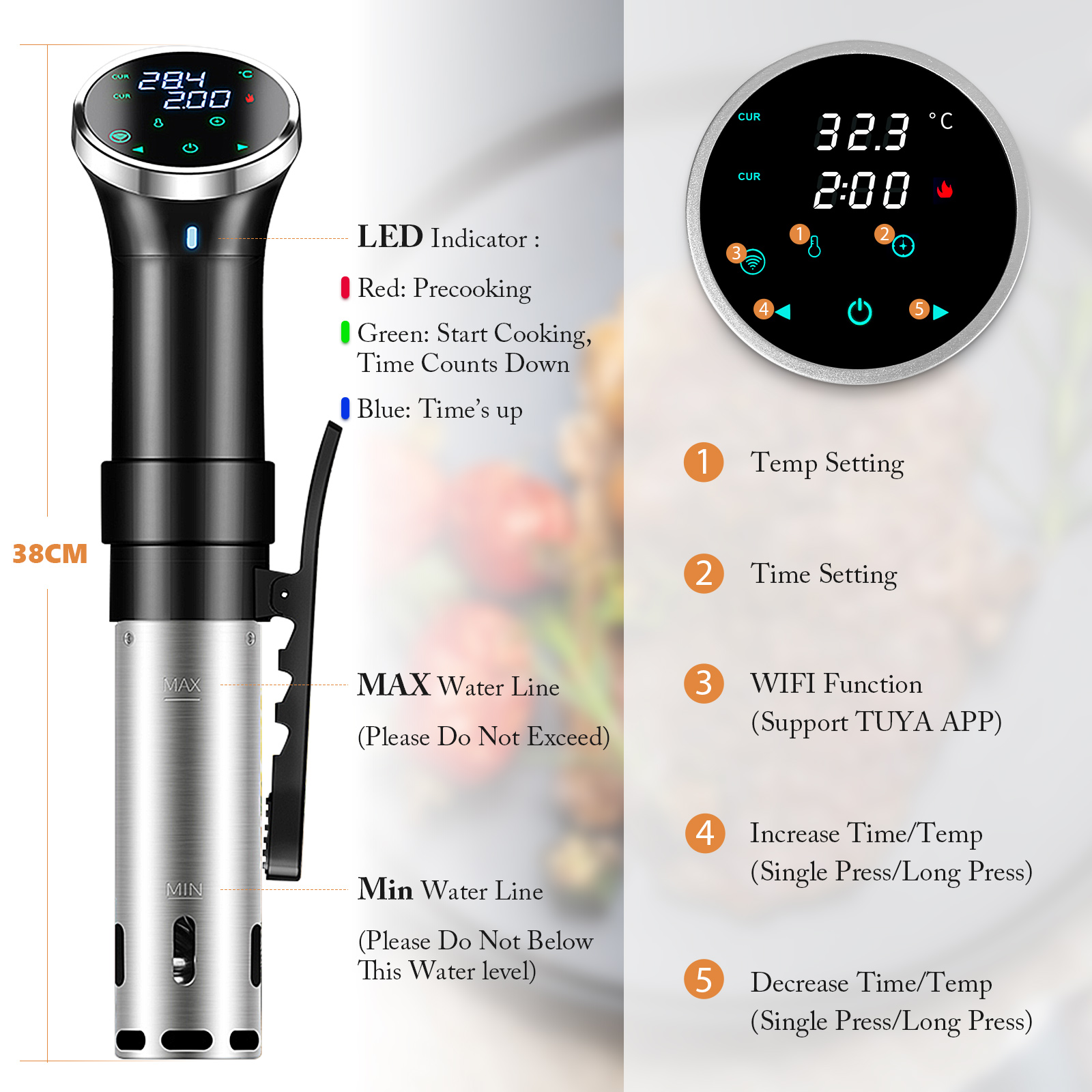 Sous Vide Cooker WiFi Digital  - Digital Sous Vide Precision Cooker 评论和价格