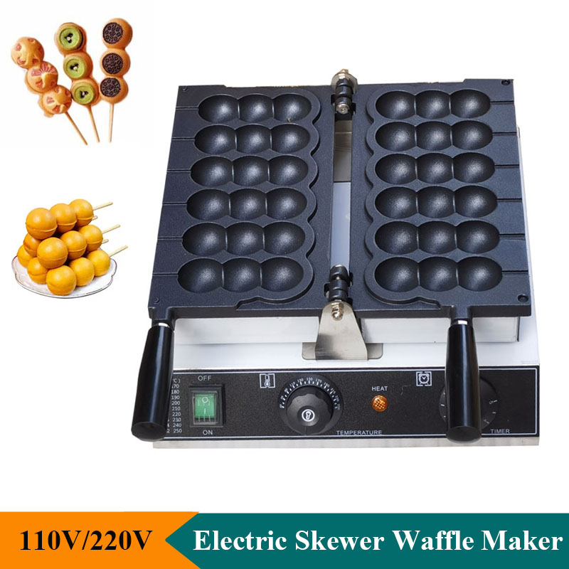 Electric Non Stick Skewer Waff - Mini Waffle Maker Machine 评论和价格