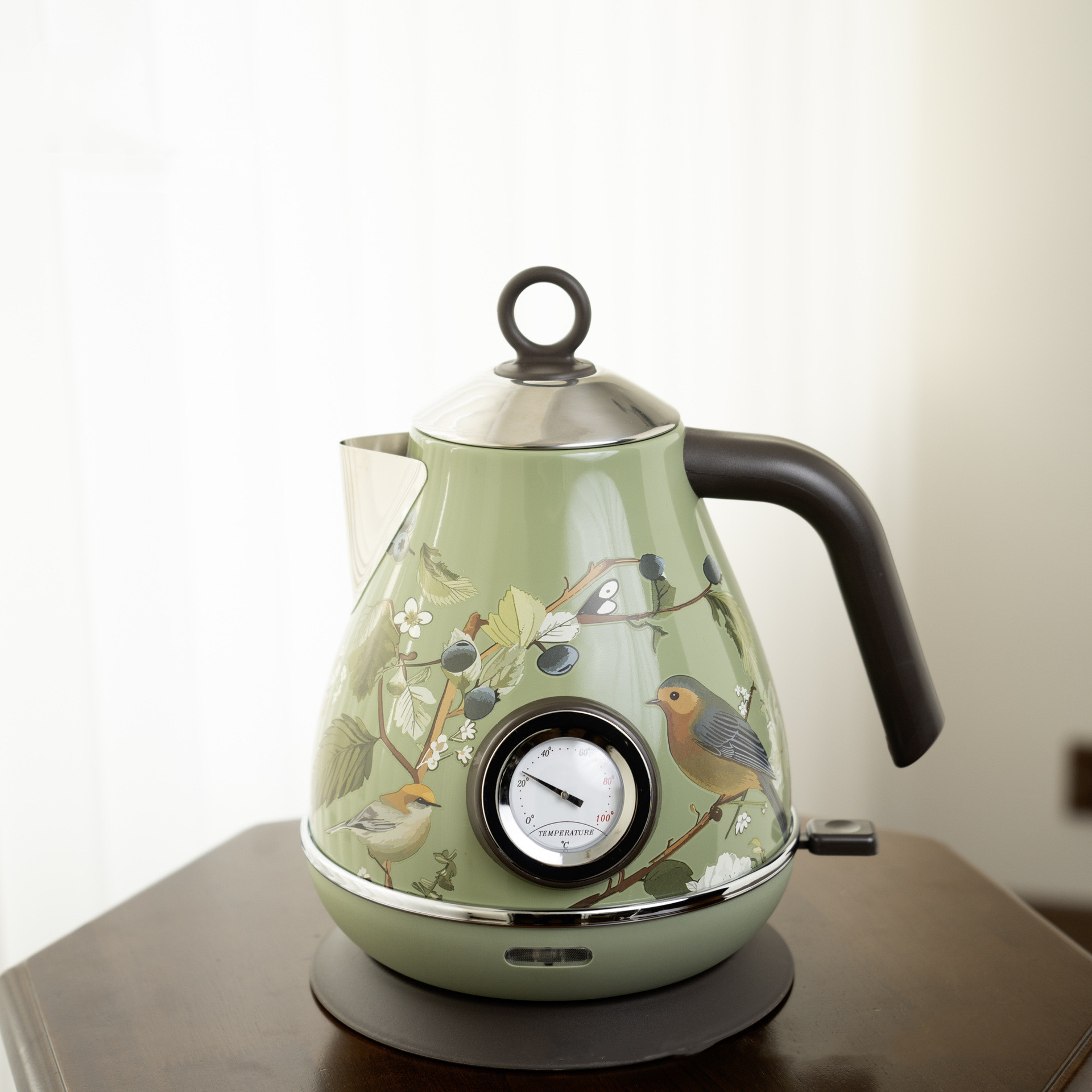 1.7L Retro Pink Floral Electri - Electric Kettle Temperature Control 评论和价格