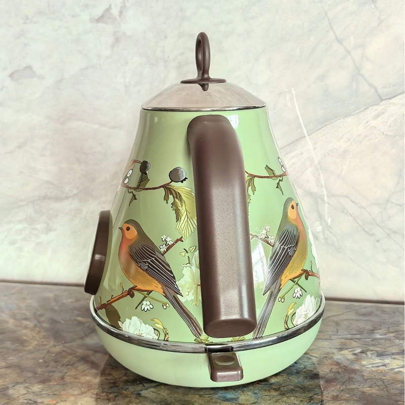 1.7L Retro Pink Floral Electri - Electric Kettle Temperature Control 评论和价格